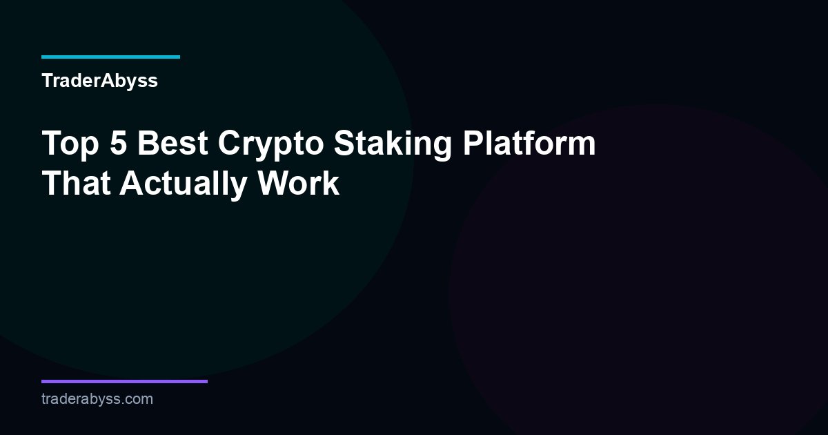 Best Crypto Staking Platform 2026