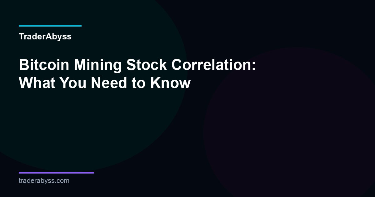 Bitcoin Mining Stock Correlation