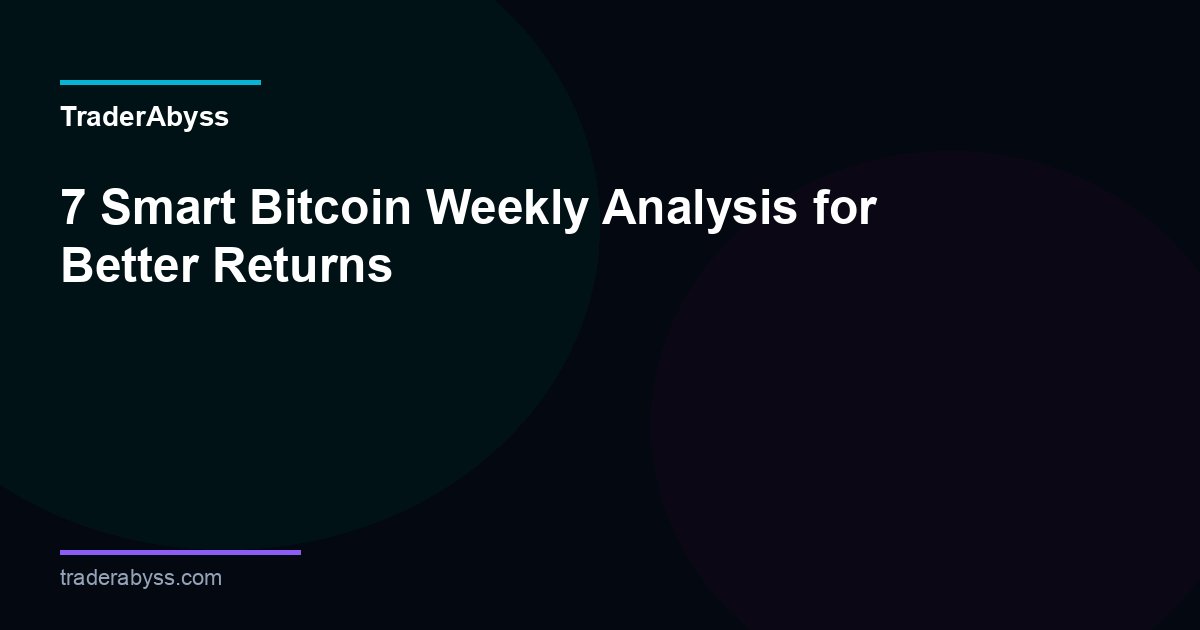 Bitcoin Weekly Analysis Strategy