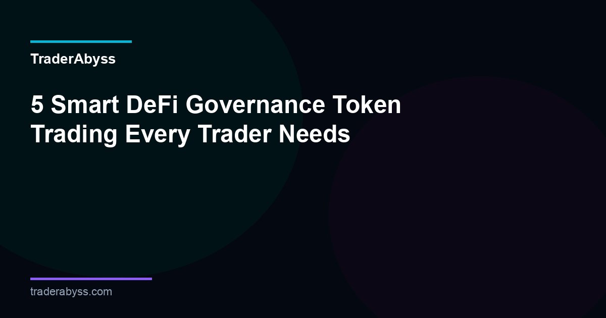 Defi Governance Token Trading