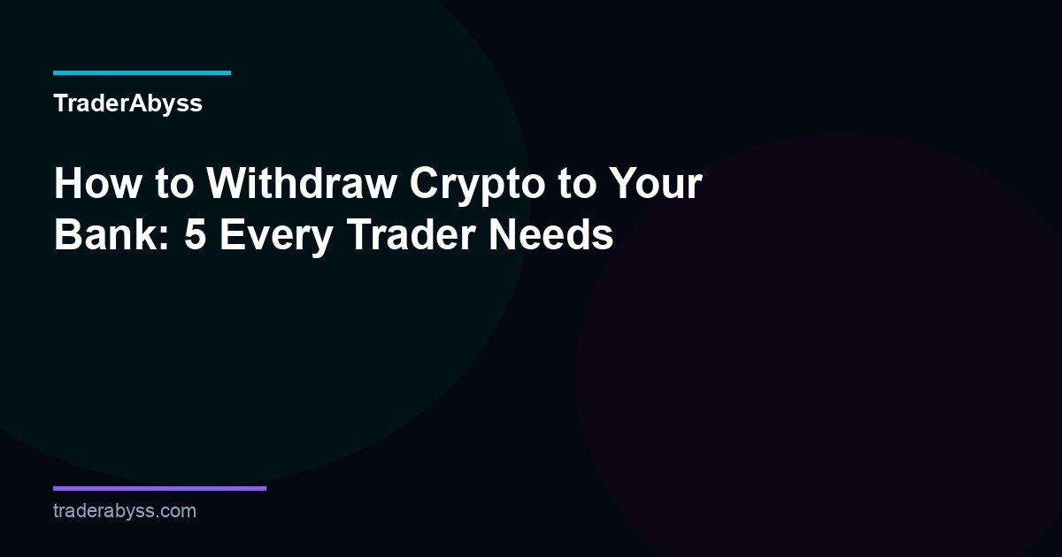 How To Withdraw Crypto To Bank 2026